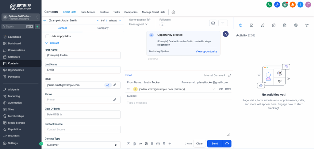 optimize-360-contact-interface